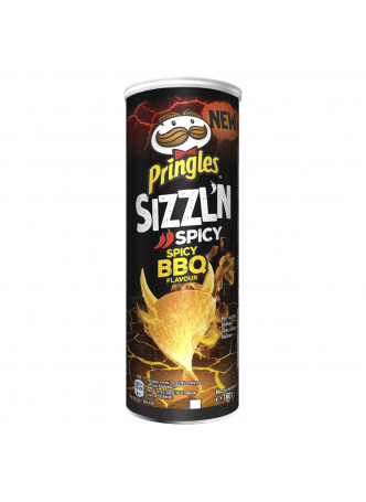 Чипсы Pringles Sizzin острое барбекю, 160г оптом