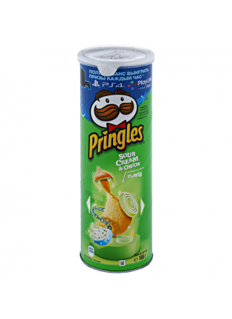 Pringles Чипсы картофельные Сметана и лук 165г оптом