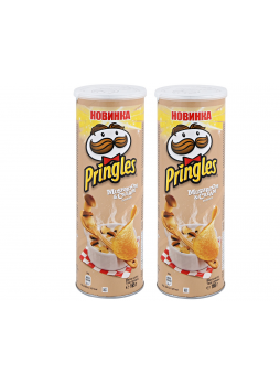 Чипсы Pringles белые грибы и сметана, 165г