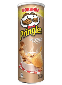 Чипсы Pringles белые грибы и сметана, 165г