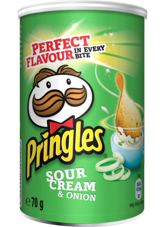 Pringles Чипсы картофельные Cметана и лук, 70г оптом