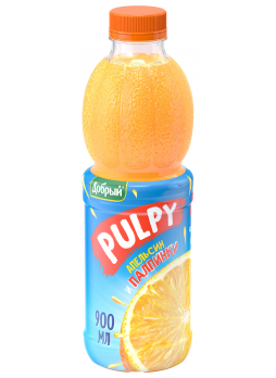 Напиток сокосодержащий Pulpy Апельсин 0,9л