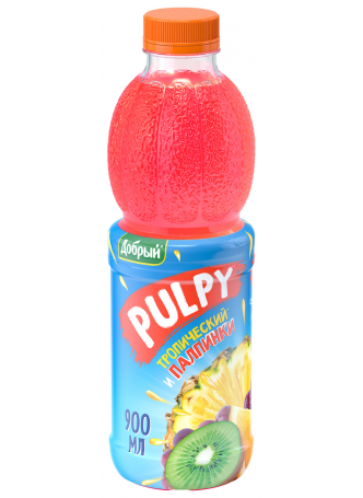 Напиток сокосодержащий Pulpy Тропический с мякотью 0,9л оптом