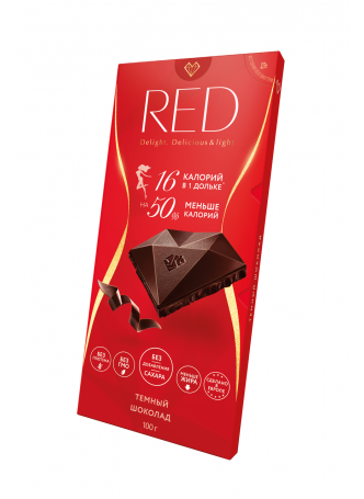 Шоколад темный RED Классический, без сахара 100 г оптом