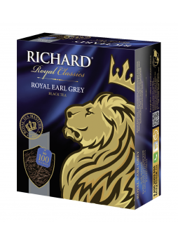 RICHARD Чай черный байховый Lord Grey 100 пак.