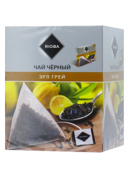 RIOBA Чай черный Эрл Грей, 20x2г