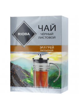 RIOBA Чай черный листовой Эрл Грей, 400г