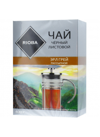 RIOBA Чай черный листовой Эрл Грей, 400г оптом