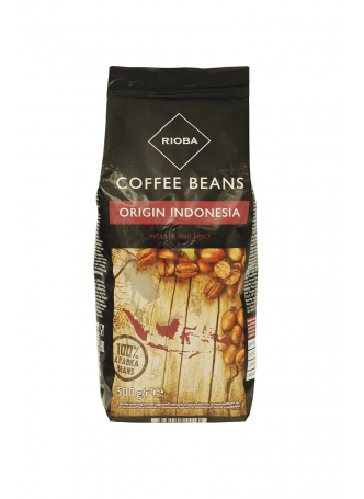 RIOBA Кофе в зернах натуральный жареный Origin Indonesia 100% Arabica 500г оптом