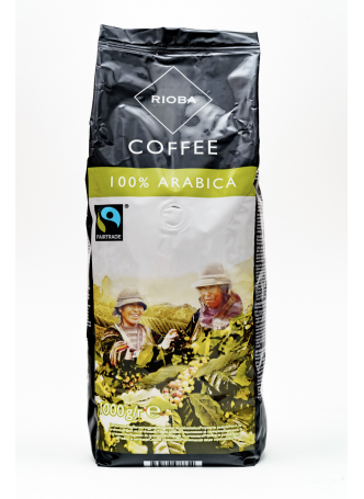RIOBA Кофе в зернах натуральный жареный 100% Arabica, 1кг оптом