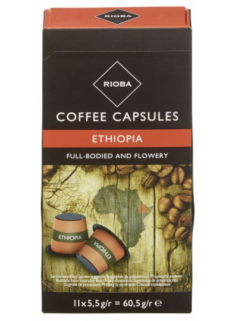 RIOBA Капсулы для кофемашин ETHIOPIA, 11x5,5г оптом