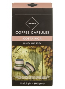 RIOBA Капсулы для кофемашин COSTA RICA, 11x5,5г
