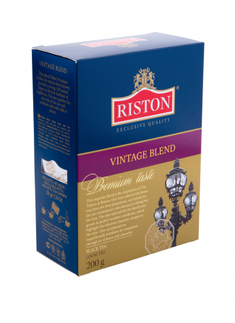 RISTON Чай черный байховый цейлонский крупнолистовой Vintage Blend 200г