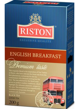 RISTON Чай черный листовой байховый цейлонский English Breakfast 200г