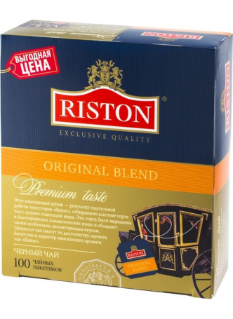 Чай черный RISTON Original Blend пакетированный, 100 x 2 г