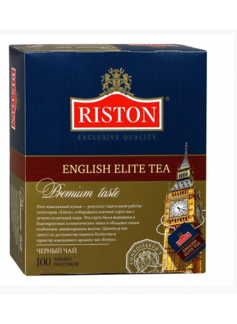 RISTON Чай черный с ароматом бергамота English Elite Tea 100 пак. оптом