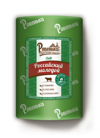 Сыр РОВЕНЬКИ Российский молодой, 1 кг БЗМЖ оптом