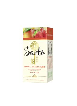 Чай черный SAITO клубника-манго-персик, 25x1,5г
