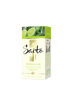 Чай зеленый SAITO Melissa&Lime, 25x1,5г