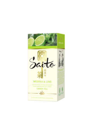 Чай зеленый SAITO Melissa&Lime, 25x1,5г оптом