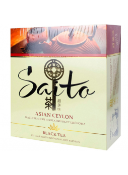Чай черный SAITO Asian Ceylon, 100x1,7г