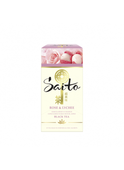 Чай черный SAITO роза-личи, 1,4гx25