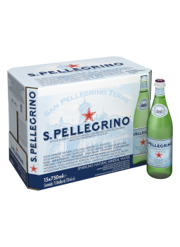 S.Pellegrino Вода минеральная столовая/питьевая газированная 0,75л