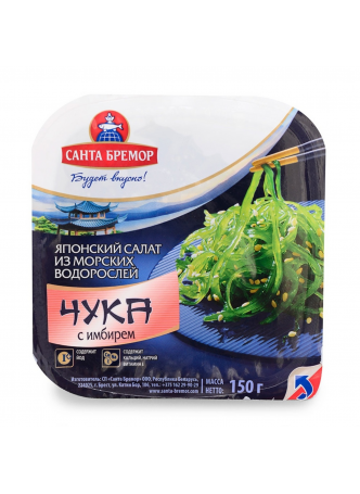 Салат из морских водорослей Чука САНТА БРЕМОР с имбирем, 150г