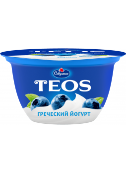 Йогурт Греческий САВУШКИН ПРОДУКТ Черника 2%, 140г