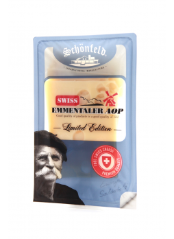 Сыр Schonfeld Swiss Emmentaler AOP 48% нарезка, 125г БЗМЖ