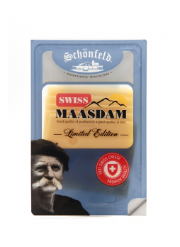 Сыр фасованный Schonfeld Swiss Maasdam нарезка 48 %, 125г БЗМЖ