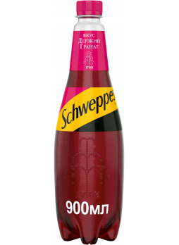 Газированный напиток Schweppes Дерзкий Гранат 0,9л