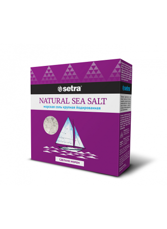Setra Соль морская йодированная крупная 500г оптом