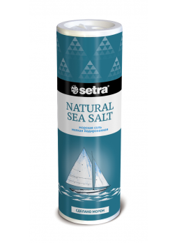 Соль SETRA морская мелкая йодированная, 250г