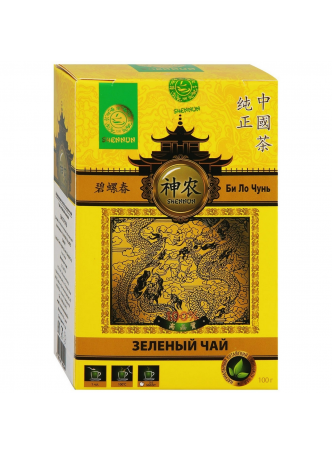 Чай Shennun Би Ло Чунь зеленый, 100г оптом