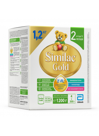 Заменитель грудного молока Similac Gold 2, 1200г оптом