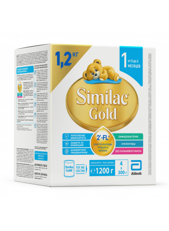 Заменитель грудного молока Similac Gold 1, 1200г оптом
