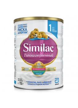 Заменитель грудного молока Similac гипоаллергенный 1, 750г