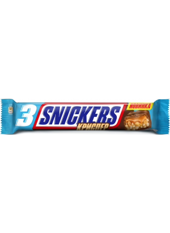 Шоколадные батончики Snickers Crisper, 3*20г оптом