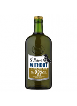 Пиво ST.PETERS Without Gold безалкогольное в стеклянной бутылке, 0,5 л