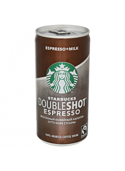 Молотый кофейный напиток STARBUCKS Doubleshot Espresso, 220 г БЗМЖ