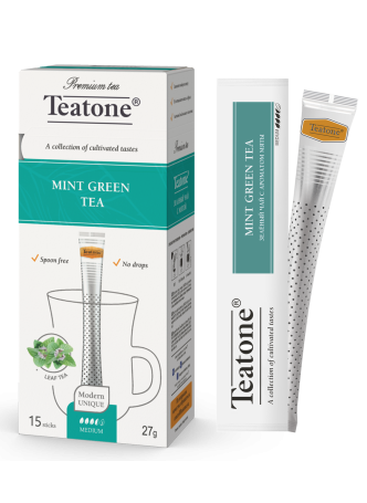 Чай зелёный мята Teatone, 15х1,8г оптом