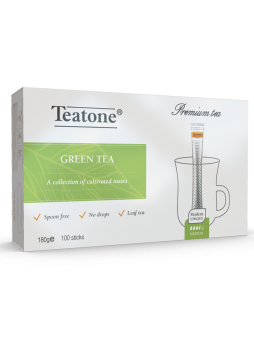 Чай Классический зеленый TEATONE в стиках, 100*1,8г