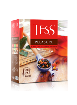 TESS Чай черный байховый Шиповник и яблоко Pleasure 100*1,5г