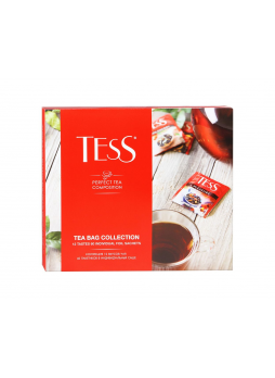 TESS Чай ассорти из 12 вкусов в картонной коробке в саше 60 пак.
