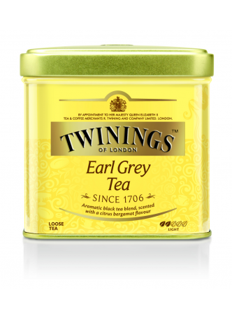 Чай черный Twinings Earl Grey Tea среднелистовой с добавками, в жестяной банке, 100 г
