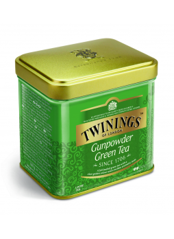 Чай зеленый Twinings Gunpowder Green Tea крупнолистовой, в жестяной банке, 100 г