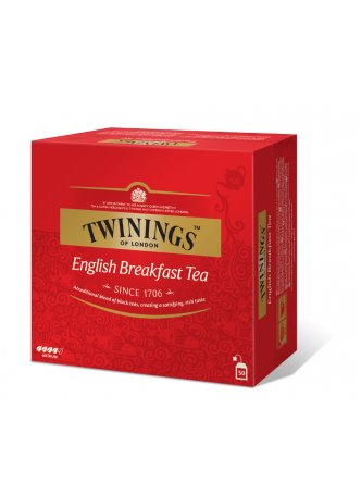 Чай TWININGS черный English Breakfast Tea в саше, 50пак оптом