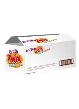 Печенье сахарное Twix minis Соленая Карамель с соленой карамелью, покрытое молочным шоколадом, 184г