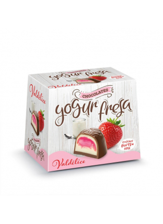 Конфеты VALDELICE Yogur Fresa, 75г оптом